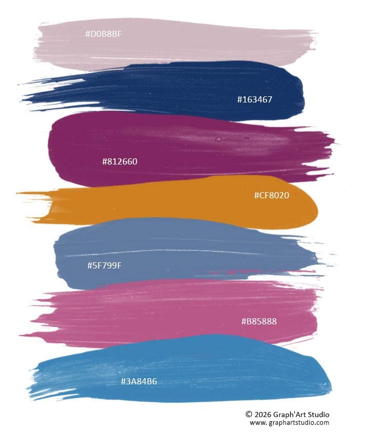 Illustration pédagogique liée à la théorie des couleurs, harmonies, palettes et perception, utilisée dans l’article “Comprendre les couleurs”.