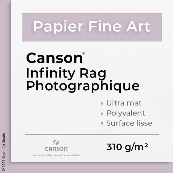 Papier Fine Art - Canson Infinity Rag Photographique - 310 g/m²