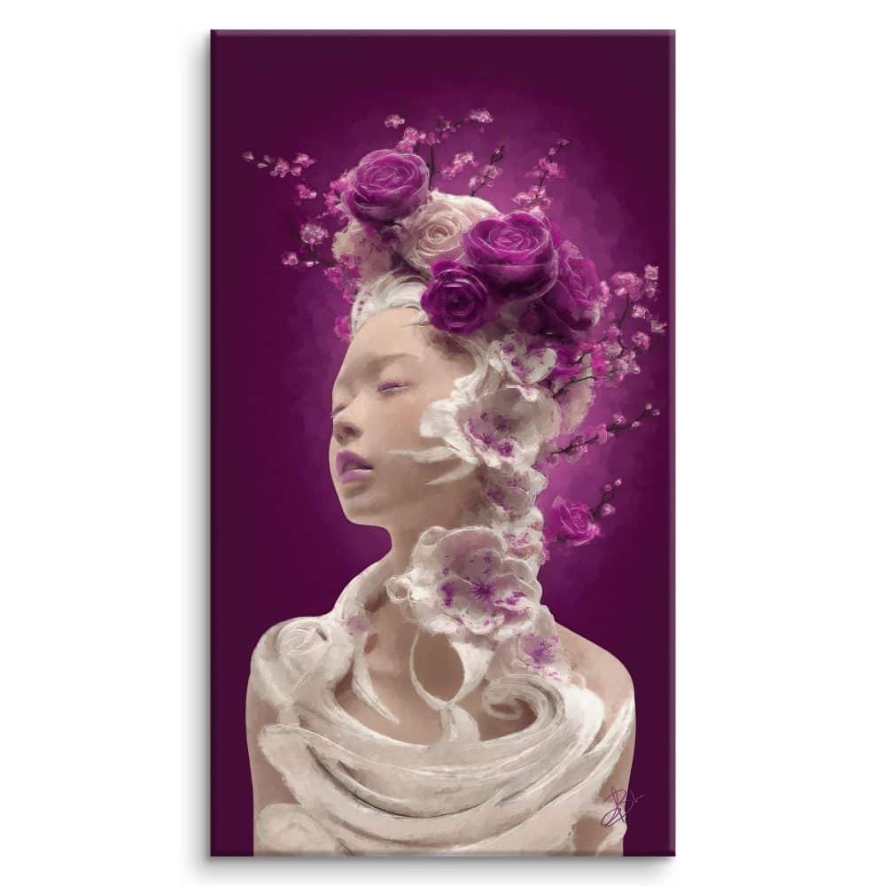 Lysandra, portrait of a porcelain-skinned woman, soft light on a dark background — digital painting from the Radiance of Fragility collection, Graph'Art Studio