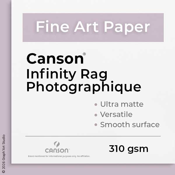 Fine Art Paper - Canson Infinity Rag Photographique - 310 g/m²